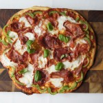 Pizza med Parmaskinke og grønn paprika-2