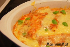 Cannelloni med Kjøtt, Spinat og Tomatsaus -1