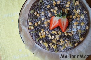 Brownies med Peanøtter, Rosiner og Sitronkrem 