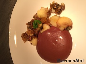 Marinerte Epler med Musli og Sjokolademousse (2)